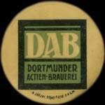 Timbre-monnaie DAB - Dortmunder Actien-Brauerei type 2 - 30 pfennig vert sur fond jaune - avers