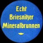 Timbre-monnaie Echt Briesnitzer Mineralbrunnen type 1 - 40 pfennig orange sur fond gris - avers