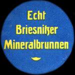Timbre-monnaie Echt Briesnitzer Mineralbrunnen type 1 - 50 pfennig violet sur fond bleu - avers