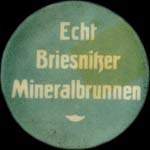 Timbre-monnaie Echt Briesnitzer Mineralbrunnen type 2 - 50 pfennig violet sur fond brun - avers