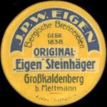 Timbre-monnaie J.P.W. Eigen à Gross-Kaldenberg type 2 - 50 pfennig marron sur fond vert - avers