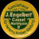 Timbre-monnaie J.Engelbert à Cassel - 40 pfennig rouge sur fond rouge - avers