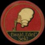 Timbre-monnaie Ewald Edel sekt - 75 pfennig bleu sur fond rose - avers