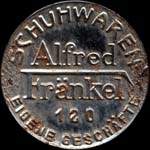 Timbre-monnaie Schuwaren Fr�nkel - 120 Eigene Gesch�fte - 5 pfennig brun sur fond vert - avers