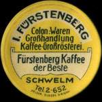 Timbre-monnaie I. F�rstenberg � Schwelm - 40 pfennig orange sur fond brun-clair - avers