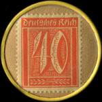 Timbre-monnaie I. Fürstenberg à Schwelm - 40 pfennig orange sur fond brun-clair - revers