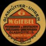 Timbre-monnaie W.Giebel à Barmen-Wuppertal type 2 - 5 pfennig rouge sur fond bordeaux - avers