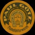 Timbre-monnaie Paul G�tz - Allemagne - briefmarkenkapselgeld