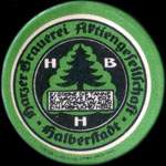 Timbre-monnaie Harzer Brauerei Aktiengesellschaft - Halberstadt - Allemagne - briefmarkenkapselgeld