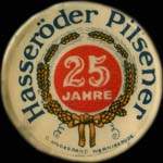 Timbre-monnaie Hasser�der Pilsener - 50 pfennig violet sur fond vert - avers