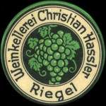 Timbre-monnaie Christian Hassler � Riegel - 25 pfennig marron sur fond argent� - avers