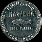 Timbre-monnaie Haweha à Godesberg - 10 pfennig olive sur fond brun - avers