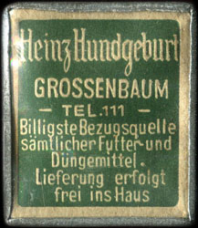 Timbre-monnaie Heinz Hundgeburt - Allemagne - briefmarkenkapselgeld - avers