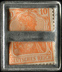 Timbre-monnaie Heinz Hundgeburt - Allemagne - briefmarkenkapselgeld - revers