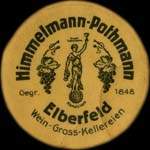 Timbre-monnaie Himmelmann-Pothmann à Elberfeld - 10 pfennig olive sur fond grenat - avers