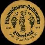 Timbre-monnaie Himmelmann-Pothmann � Elberfeld - 10 pfennig olive sur fond grenat - avers