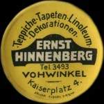 Timbre-monnaie Ernst Hinnenberg - Vohwinkel - 25 pfennig marron sur fond brun - avers