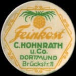 Timbre-monnaie C.Hohnrath u. Co - Dortmund - 10 pfennig orange sur fond vert - avers