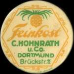 Timbre-monnaie C.Hohnrath u. Co - Dortmund - 40 pfennig orange sur fond vert - avers