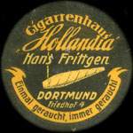 Timbre-monnaie Hollandia (Hans Frittgen) � Dortmund - 5 pfennig lie-de-vin sur fond vert - avers