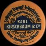 Timbre-monnaie Karl Kirschbaum & Co à Solingen - 30 pfennig vert sur fond vert - avers