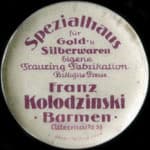 Timbre-monnaie Franz Kolodzinski type beige - Allemagne - briefmarkenkapselgeld