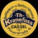 Timbre-monnaie Th.Kranefuss à Cassel - 30 pfennig vert sur fond rouge - avers