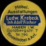Timbre-monnaie Ludwig Krebeck - Allemagne - briefmarkenkapselgeld