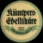 Timbre-monnaie Kümpers Edelliköre à Rheine - 5 pfennig lie-de-vin sur fond jaune - avers