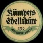 Timbre-monnaie K�mpers Edellik�re � Rheine - 5 pfennig lie-de-vin sur fond jaune - avers