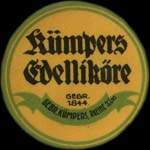 Timbre-monnaie K�mpers Edellik�re � Rheine - 25 pfennig brun sur fond bleu-vert - avers