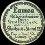 Timbre-monnaie Lamea � Eisenach - 5 pfennig vert sur carton vert - avers