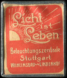 Timbre-monnaie Licht ist Leben - Allemagne - briefmarkenkapselgeld - avers