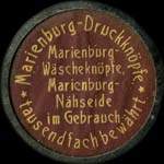 Timbre-monnaie Marienburg-Druckknöpfe - Hannover - 25 pfennig marron sur fond jaune - avers