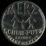 Timbre-monnaie Merz à Frankfurt type 1 - 5 pfennig brun sur fond gris - avers