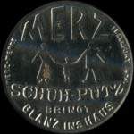 Timbre-monnaie Merz à Frankfurt type 1 - 30 pfennig bleu sur fond rose - avers