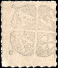 Timbre-monnaie militaire de 50 pfennig du X.Armeekorps avec surcharge Altenwahlingen - Allemagne - Briefmarkengeld - dos