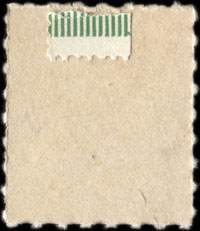 Timbre-monnaie militaire de 5 pfennig du X.Armeekorps avec surcharge Marcardsmoor - Allemagne - Briefmarkengeld - dos