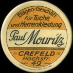 Timbre-monnaie Paul Mouritz à Crefeld - 25 pfennig brun sur fond vert - avers