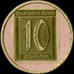 Timbre-monnaie Neu Selters à Stockhausen a.Lahn - 10 pfennig olive sur fond rose - revers
