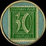 Timbre-monnaie Neu Selters à Stockhausen a.Lahn - 30 pfennig vert sur fond bleu - revers