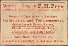 Timbre-monnaie F.H.Frye - Allemagne - Briefmarkengeld
