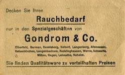 Timbre-monnaie Gondrom - Allemagne - Briefmarkengeld