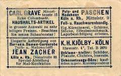 Timbre-monnaie Kj�lby - K�ln - Allemagne - Briefmarkengeld