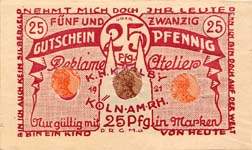 Timbre-monnaie Kj�lby - K�ln - Allemagne - Briefmarkengeld