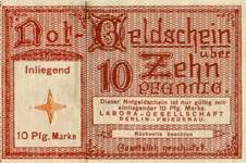 Timbre-monnaie Labora revers t1 - Allemagne - Briefmarkengeld