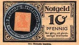 Timbre-monnaie Lustspielhaus - Duisburg - Allemagne - Briefmarkengeld