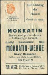 Timbre-monnaie ? Mokkatin ? - Allemagne - Briefmarkengeld