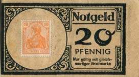 Timbre-monnaie Wagener's Weinstuben - Allemagne - Briefmarkengeld