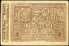 Timbre-monnaie Heinrich Wulfhoop - Allemagne - Briefmarkengeld